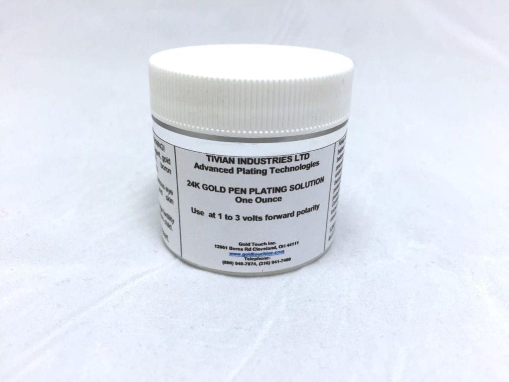 24K Gold Pen Plating Solution Non Cyanide